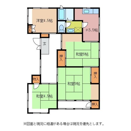 松本駅 徒歩56分 1階の物件間取画像